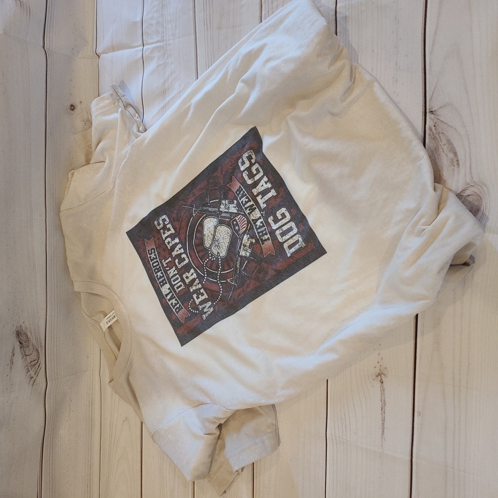 Dog Tags Sublimation bleached shirt